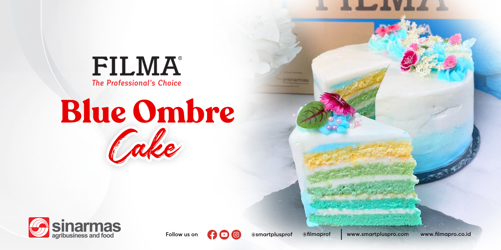 Resep Blue Ombre Cake